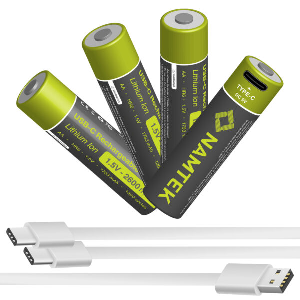 Oplaadbare USB Batterijen AA